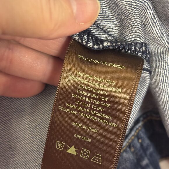 Kut From The Kloth Blue Denim Jacket Size L - Picture 10 of 11